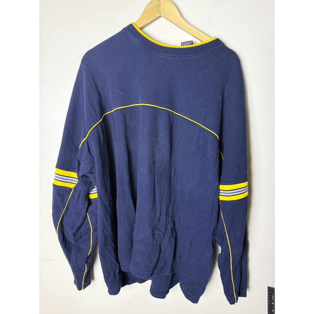 Vintage Faded Glory Mens XL Blue Sweater Longsleeve Casual Heavyweight